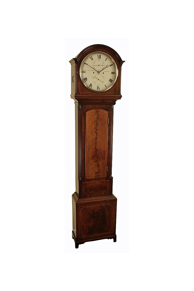 Scottish Antique Grandfather Clock by Smith of Edinburgh