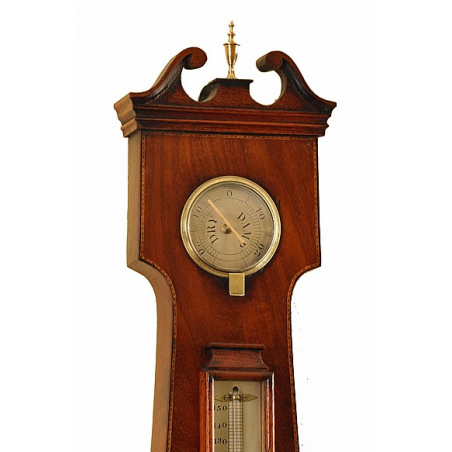 Mahogany Wheel Barometer by Pedrini of Bristol