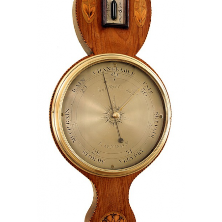 18th Century Wheel Barometer by Negretty of London